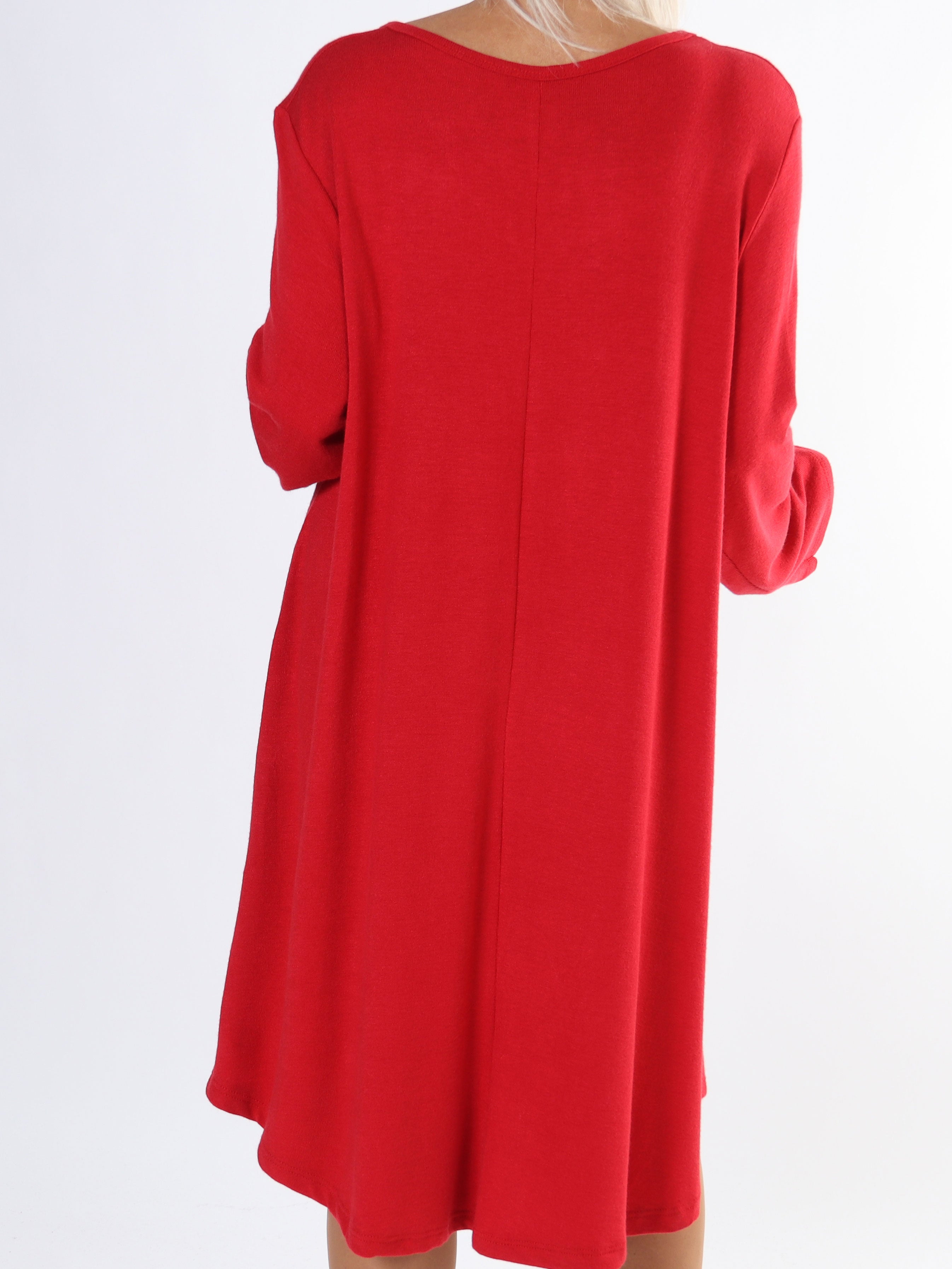 Talia - Plus size kjole i viskose med kattemotiv af similisten